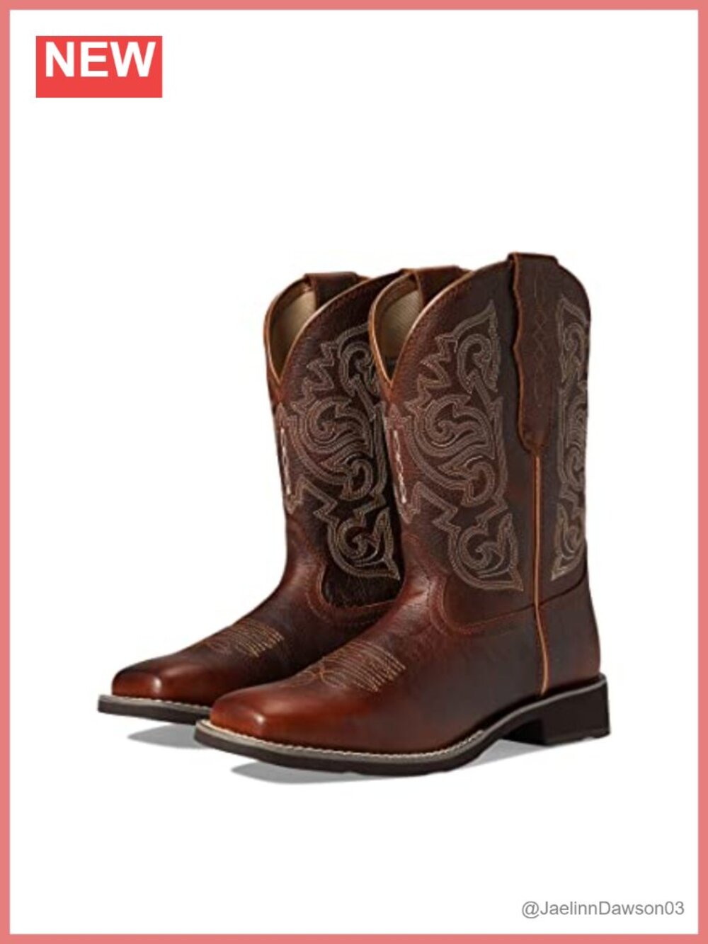 Women's Western Boot Full-Grain Leather StretchFit Calf High Square Toe